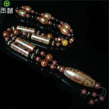 挂三眼天珠