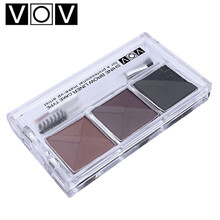 薇欧薇（VOV）眉粉三色眉粉　101#棕色+浅棕+深灰