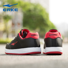 鸿星尔克（ERKE）板鞋正黑/火星红 44，39，40，41，42，43