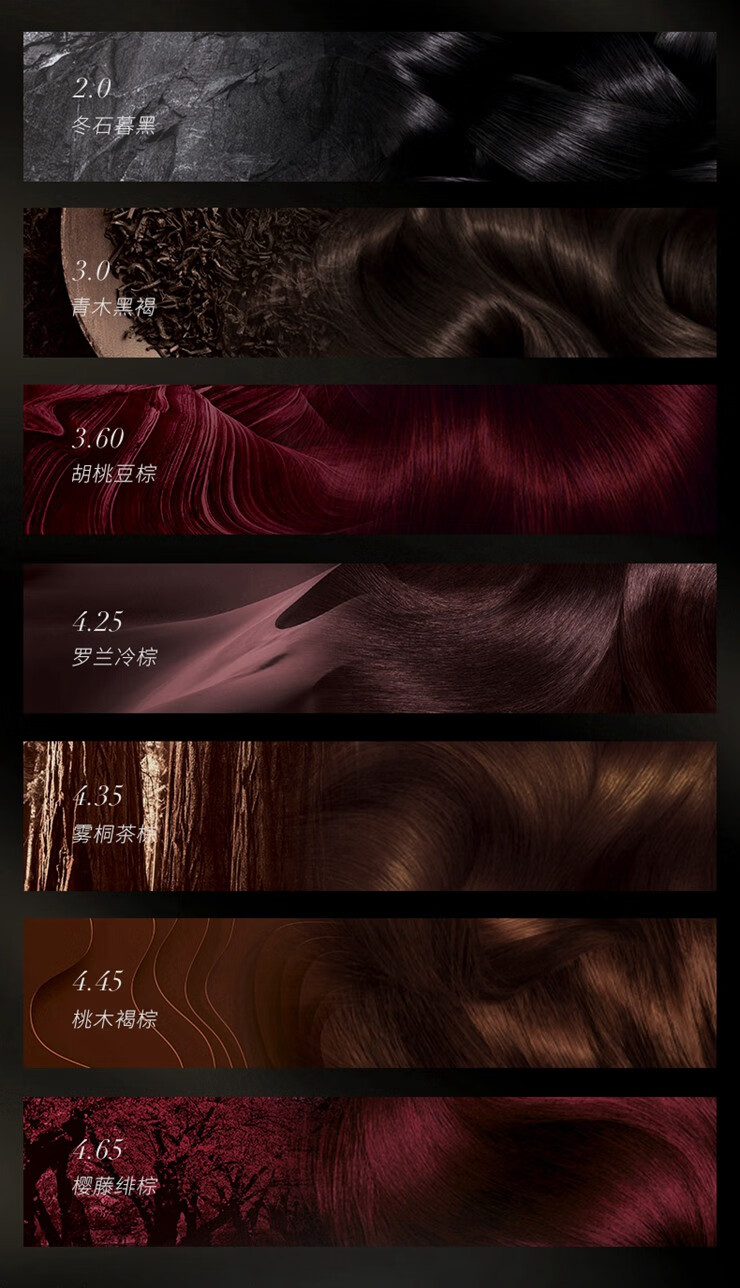 巴黎欧莱雅臻萃精华油染发霜435雾桐茶棕1盒