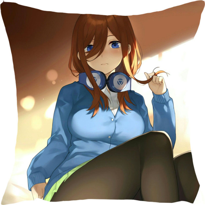 边缘印象 私人抱枕来图定做靠垫diy双面 五等分的花嫁中野一花二乃三