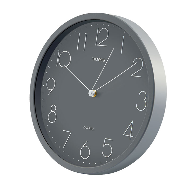 timess 挂钟 时尚高透防雾钟表 客厅卧室静音时钟 家居石英钟 现代