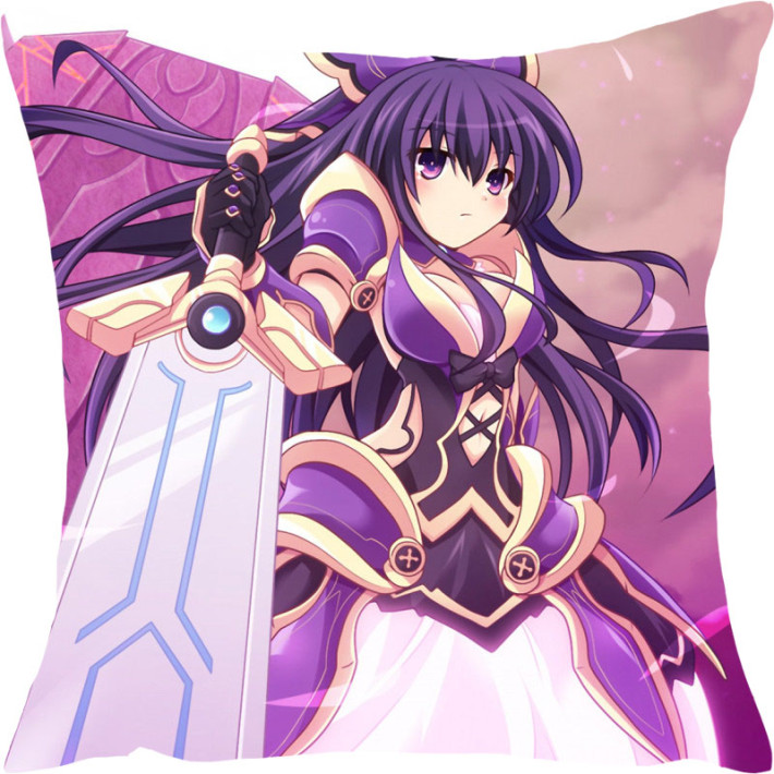 私人抱枕定制来图定做靠垫diy双面照片 约会大作战夜刀神十香抱枕定制