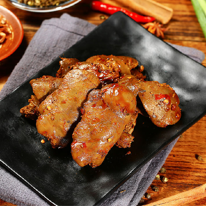 乐寿鸭(leshouya) 麻辣鸭肝200g盒装卤味熟食特产零食小吃锁鲜包装