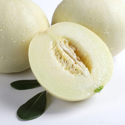 陕西阎良甜瓜 白皮香瓜蜜瓜 新鲜应季水果生鲜 带箱 尝鲜装2个