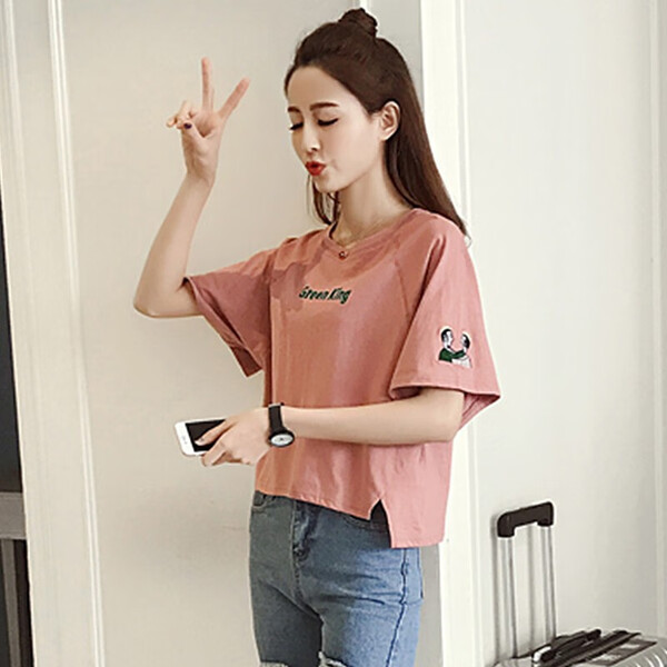 百搭短袖上衣,微胖女生的福音