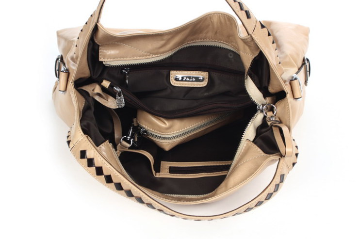 弗里欧 folio真牛皮欧美编织新款/女士单肩斜挎包