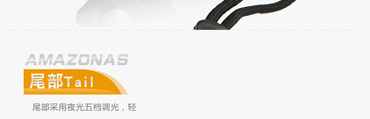 亚马逊应急灯照明LED强光手电筒充电远射防水家用消防自行车灯 A37