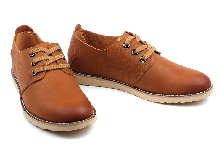 帝国烟斗磨砂牛皮休闲男鞋82607 红色 42