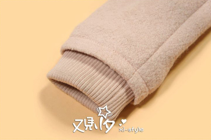 秋冬新款女装 韩版纯色连帽修身毛呢大衣外套5 香芋色 l