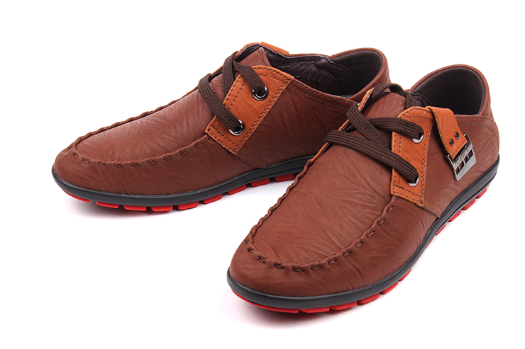 帝国烟斗春版时尚休闲男鞋82582 浅棕色 43