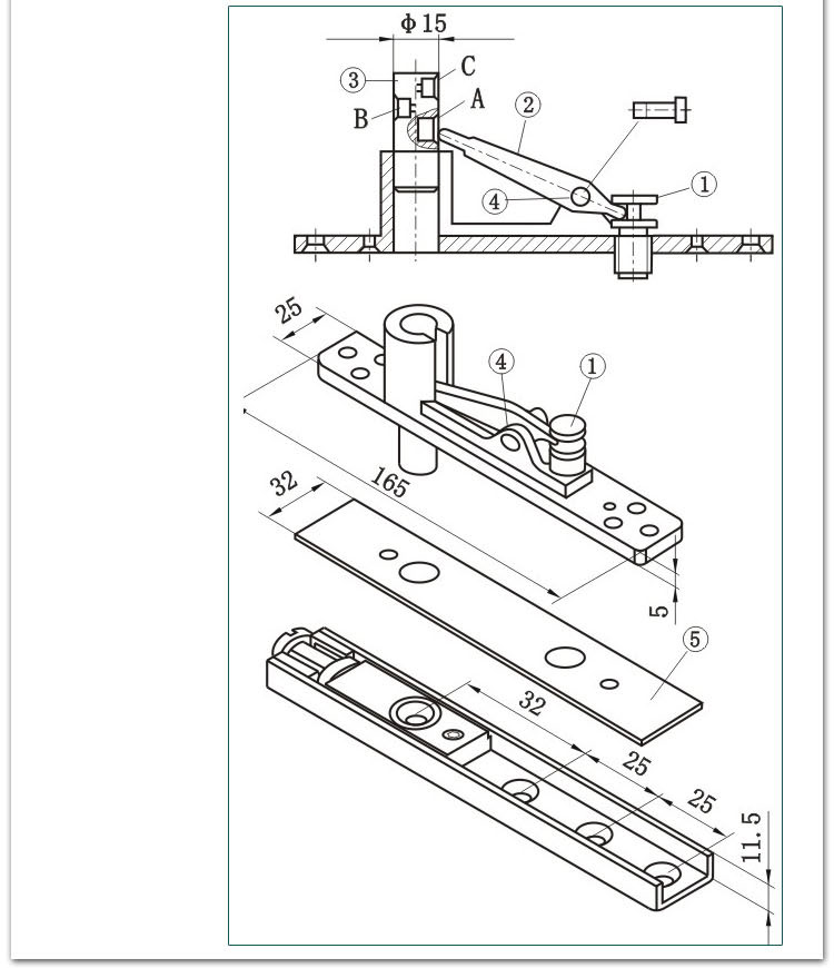 demanndm65无框玻璃门防冻地弹簧木门有框地弹门含上下轴配件