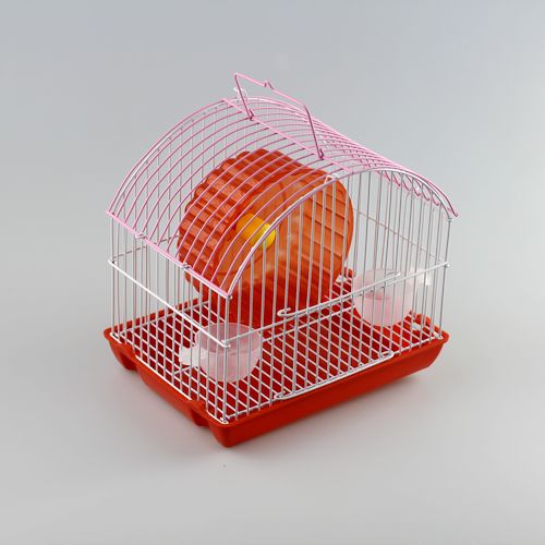 small feet迷你便携式仓鼠笼csl-001 红色圆顶