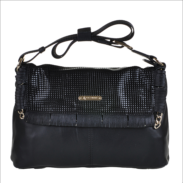 英国保罗polomeisdo2013新款牛皮女包斜挎包单肩包女士ap66376-5a2 黑