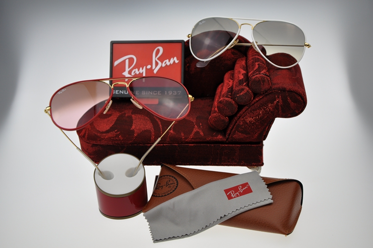 雷朋太阳镜 ray ban 3025 白色太阳镜 保证正品