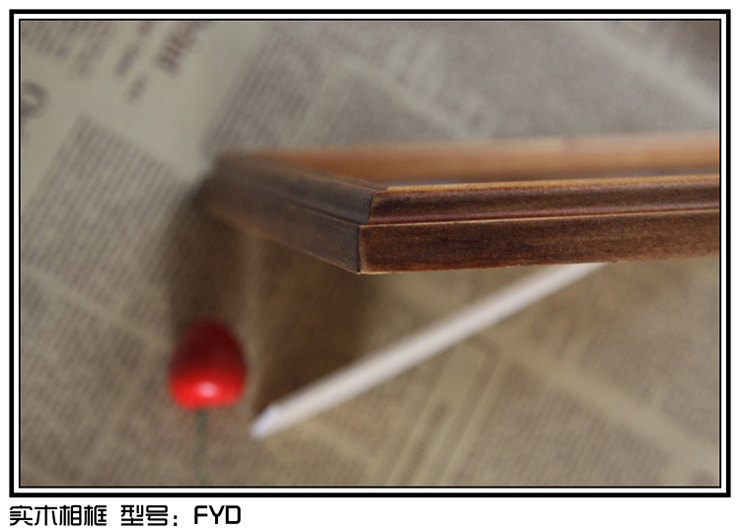 
                                                                                约美 欧式复古简约创意组合6寸7寸8寸10寸12寸A4实木相框摆台 棕色 7寸(12.7x17.8cm)                