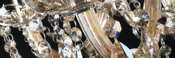 vnc 干邑色水晶吊灯 欧式水晶灯 客厅灯餐厅灯 卧室灯饰灯具66j68 6头