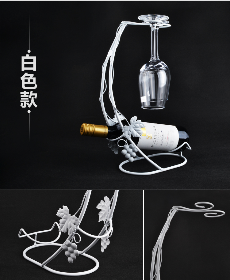
                                        铁艺红酒架红酒杯架吊杯架酒具套装红酒架 欧式创意红酒架                
