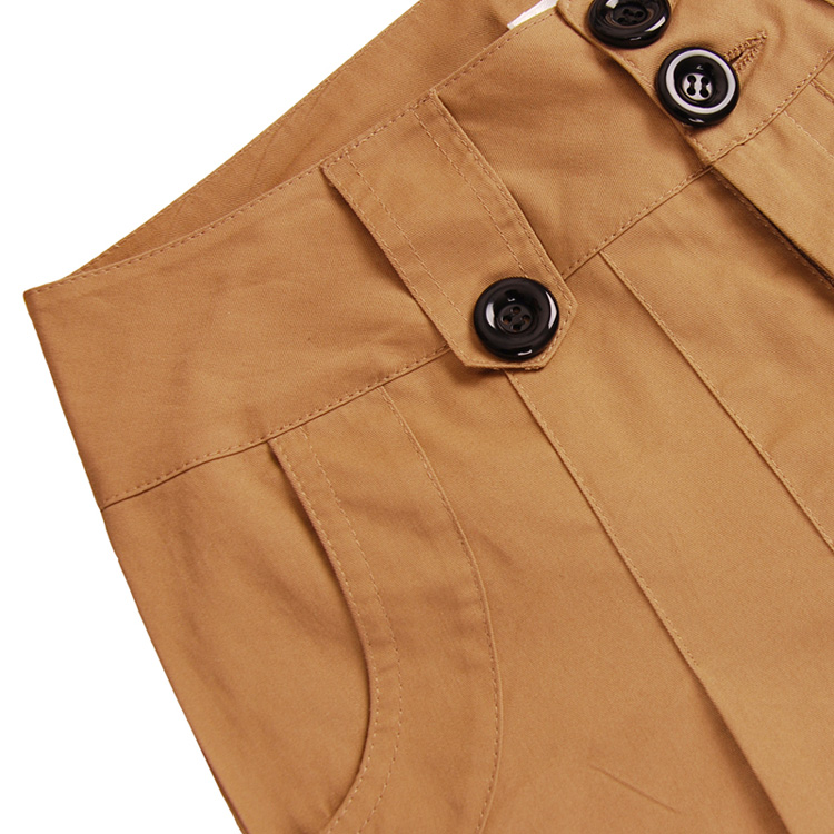 2013夏装新款韩版宽松休闲裤灯笼裤阔腿裤工装裤女长裤子 卡其布色 l