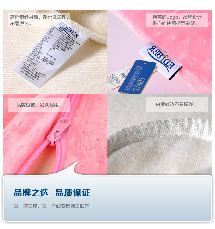 美国Ediber艾蒂宝温度感应太空记忆棉抱枕靠垫办公室美臀塑臀翘臀慢回弹坐垫 天鹅绒(质感蓝) L标准款