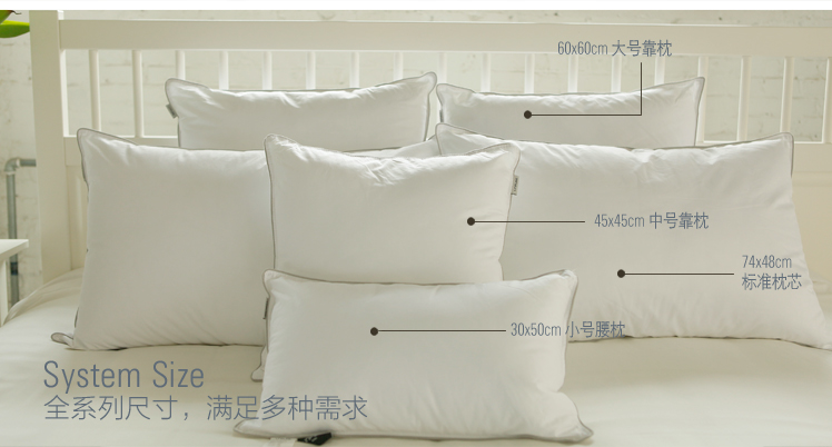 
                                        蓝铂 48*74 纤维枕芯 枕头枕芯 50*75+3.5一只装                