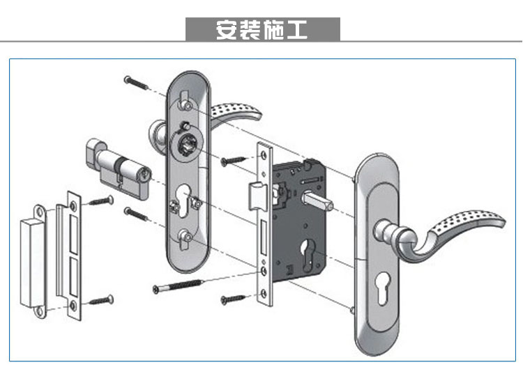 防火门锁结构图片