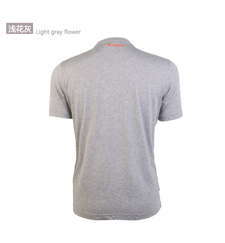 迪亚多纳diadora 男士休闲短袖t恤 13480356 浅花灰 xxl