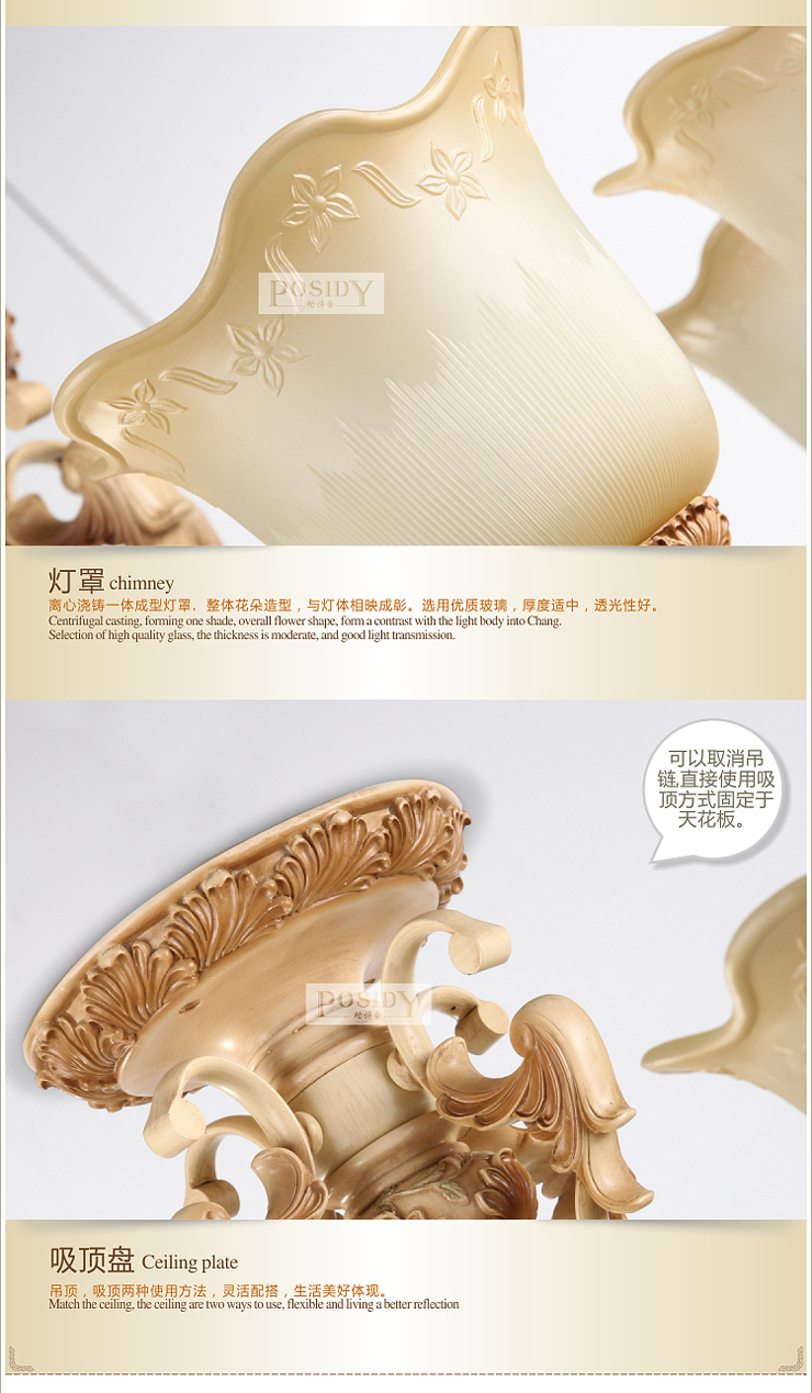 柏诗帝 家庭用挑高客厅大型欧式吊灯家居复式中空现代简约吊灯大客厅灯别墅吊灯餐吊灯饰10+5 10+5头 双层 带LED灯泡