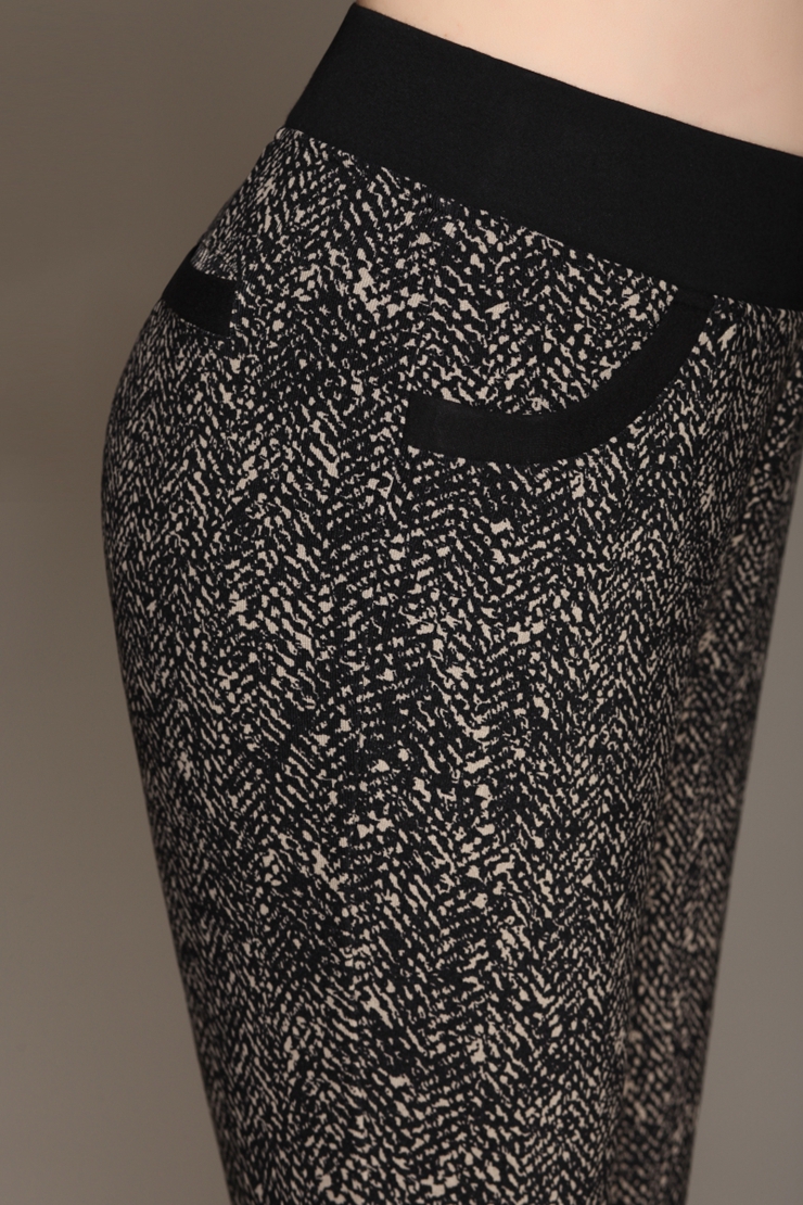 浪弧星族 春夏印花蟒蛇纹时尚铅笔裤高腰高弹修身显瘦长裤韩版潮流