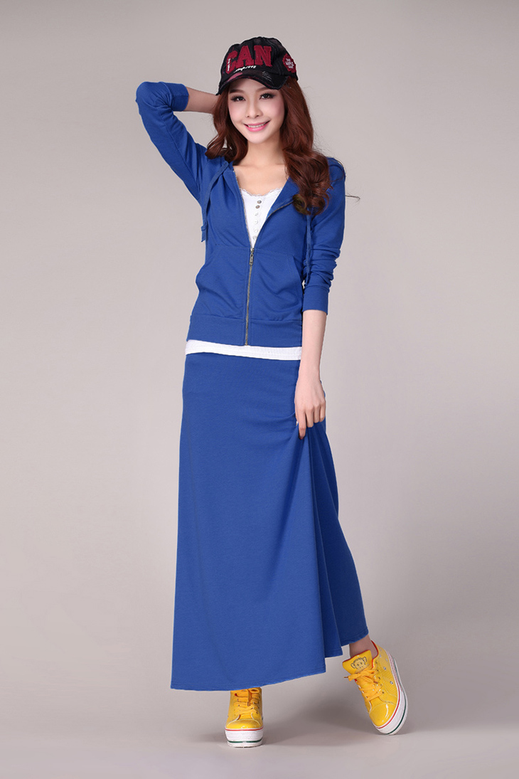 2013秋冬新款 韩版时尚淑女女装休闲两件套套裙 卫衣 半身裙 y269