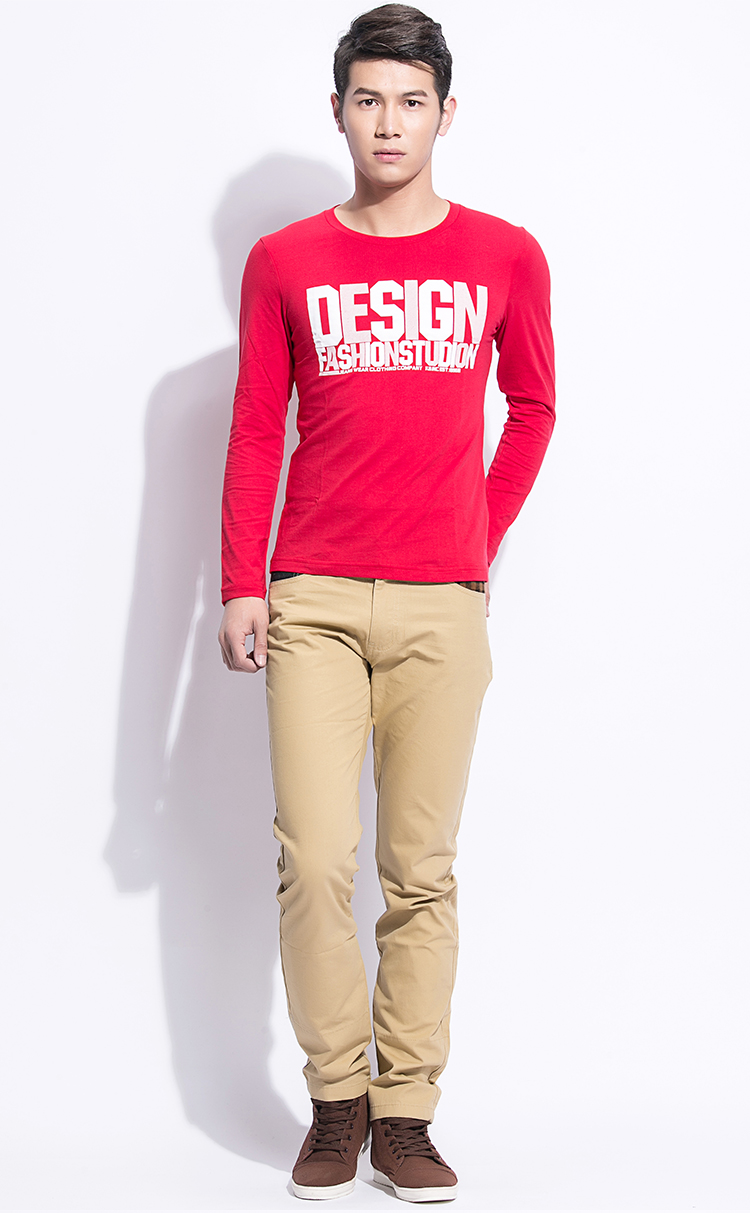 高邦/kobron专柜正品2014春装新品男式洗水修身直筒休闲长裤 241