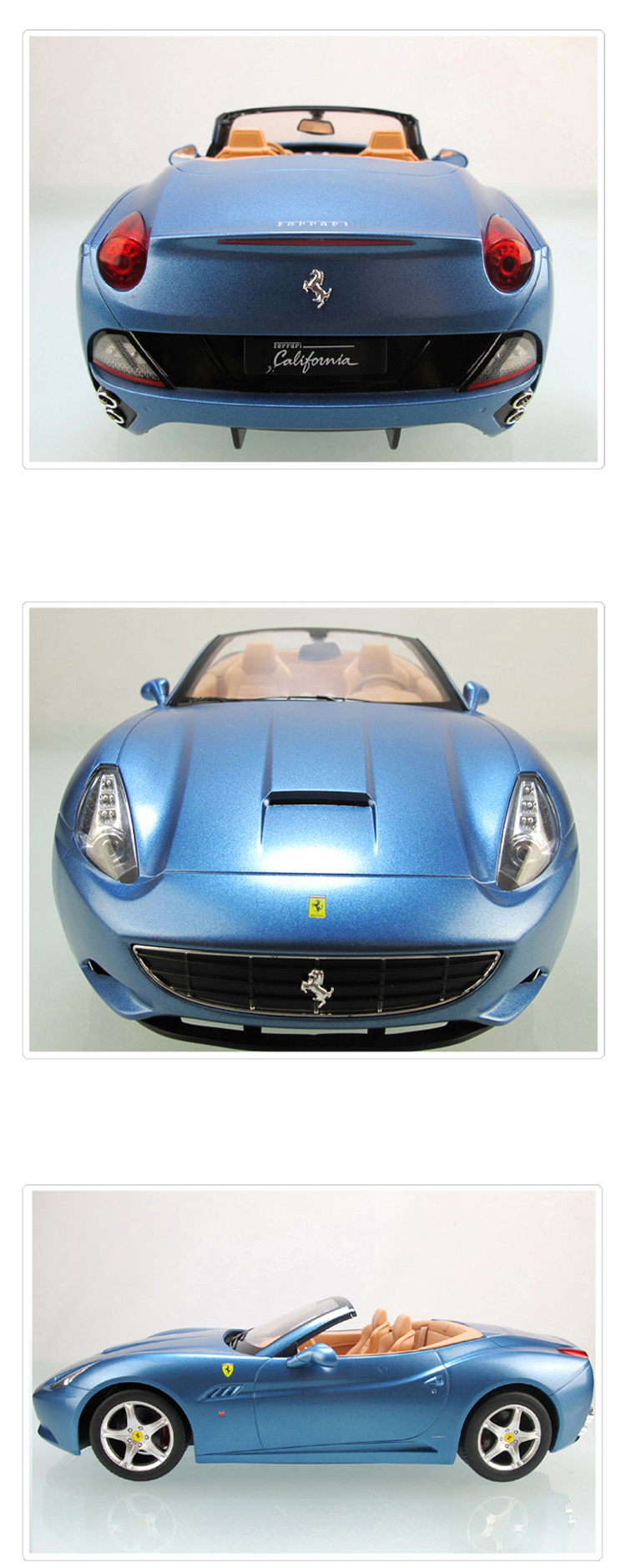 星辉车模 rastar 遥控车 跑车汽车模型 带方向盘 1: 12法拉利47200-2
