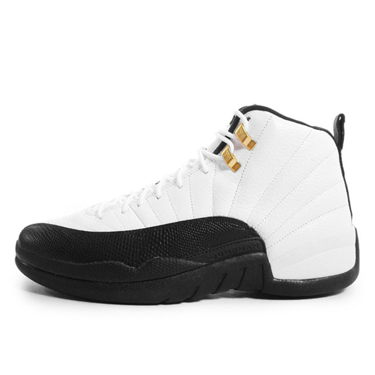 air jordan 12 taxi aj12 白黑 乔12 金扣 130690-125 白色 44.