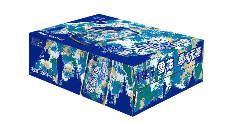 商品名称:雪花海洋迷彩9度330ml听装1*24纸.