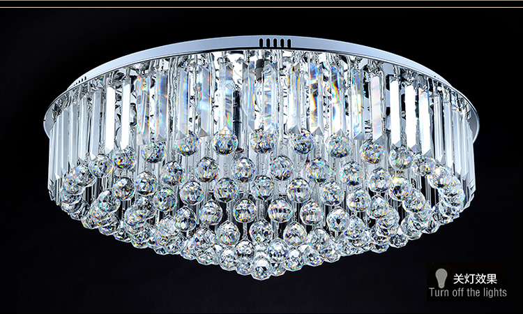 佐慕客厅灯LED吸顶灯水晶灯卧室灯具灯饰1838 大号直径80CM
