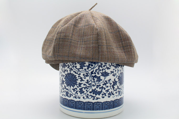 正品老字号马聚源老北京帽子秋冬新款中老年人纯羊毛八角帽画家帽 格