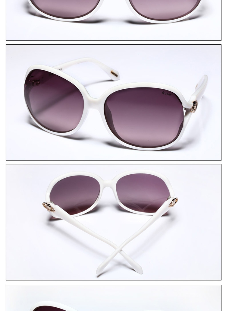 星空(star)眼镜女款太阳镜防紫外线眼镜偏光镜s3003 黑色