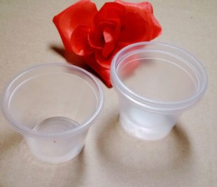 芳馨 蜡烛杯 浪漫蜡烛杯 漂蜡杯 防风杯 摆图专用杯子一次性试喝塑料杯 F84140 100个装