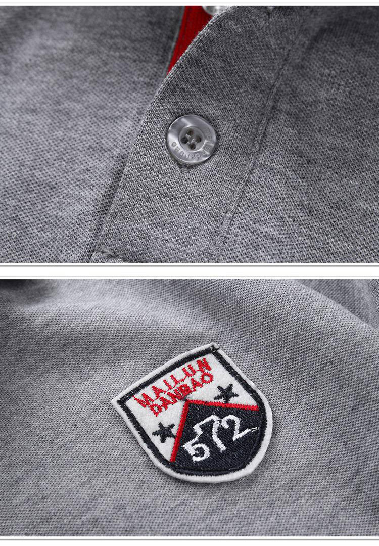 ozz夏装新款个性袖章徽章时尚修身男款立领短袖t恤hhhf-(jp)aba 黑色