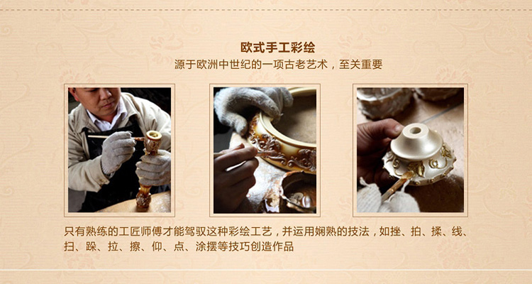 子兰灯饰 欧式地中海田园灯彩绘灯卧室灯书房灯客厅灯餐厅灯具灯饰 葡藤5头