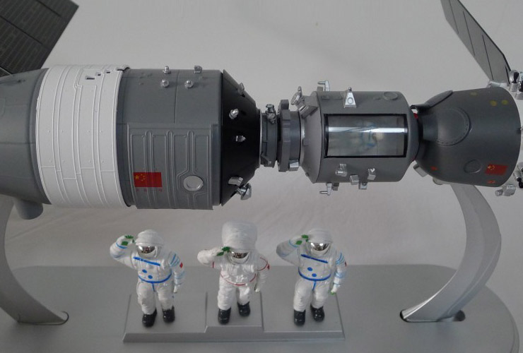 神十模型 1:50神舟十号天宫一号对接模型 高仿真航天模型礼品