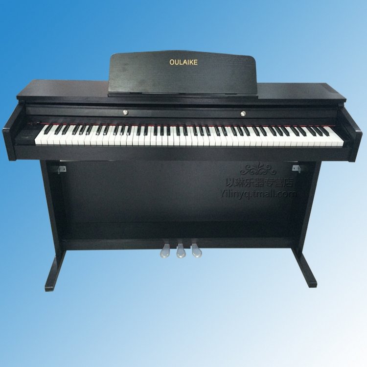 88键欧莱克k1000b电钢琴 黑色数码钢琴配重电子钢琴