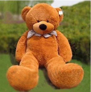 品信 情人节 生日礼物 泰迪熊 布娃娃 毛绒玩具 公仔 深棕色 80cm