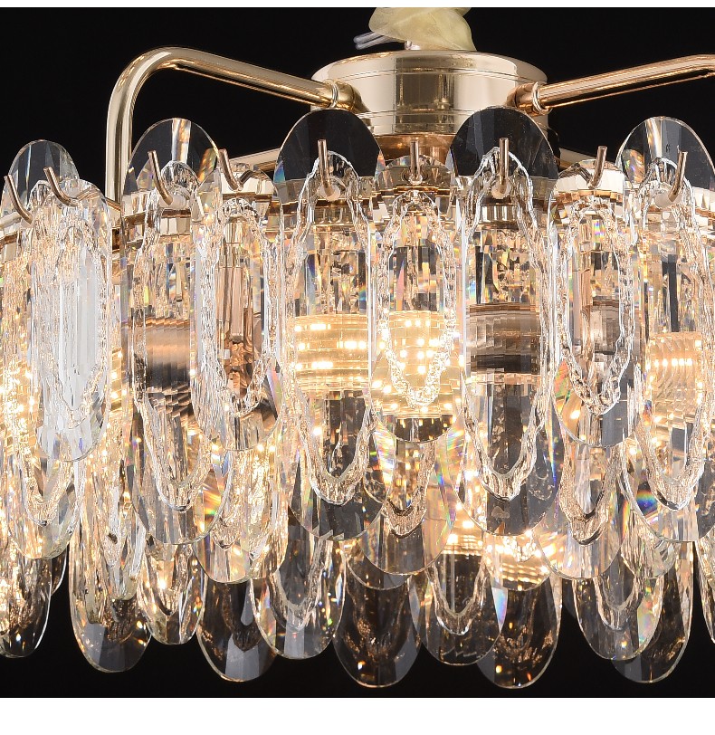 贵派goldp新零售轻奢系列吊灯圆形客厅吊灯水晶灯6728直径500mm