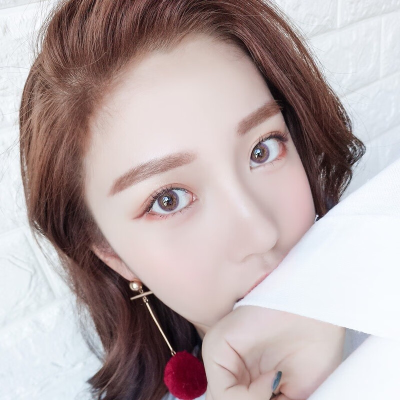 韩国idol硅水凝胶pro焦糖棕roze蜂蜜棕美瞳欧美混血小直径年抛kk 桃棕