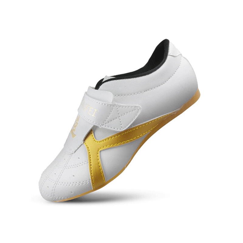 优凡优品儿童跆拳道道鞋太极鞋耐磨牛筋底男女武术白色35