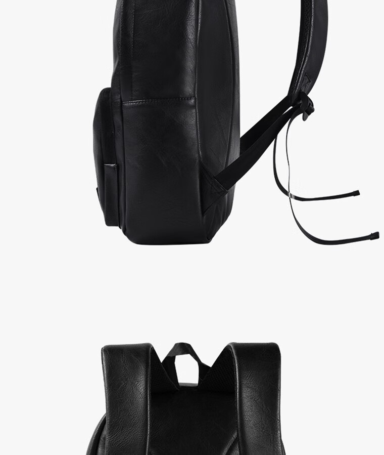 elle homme时尚双肩背包时尚商务包 黑色【图片 价格 品牌 报价】