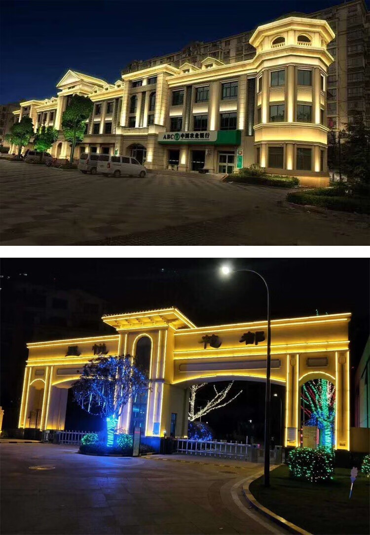 户外led灯带220v超亮防水工程客厅吊顶家用灯条长条装饰自粘白光1米