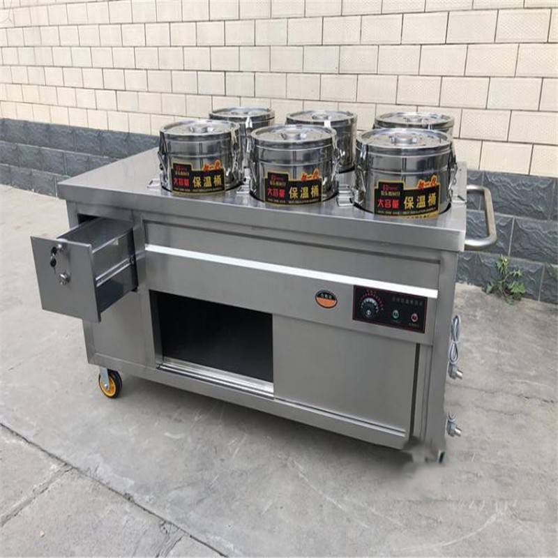 【现货速发】早餐车 商用不锈钢保温粥车早餐车摆摊移动餐车小吃车