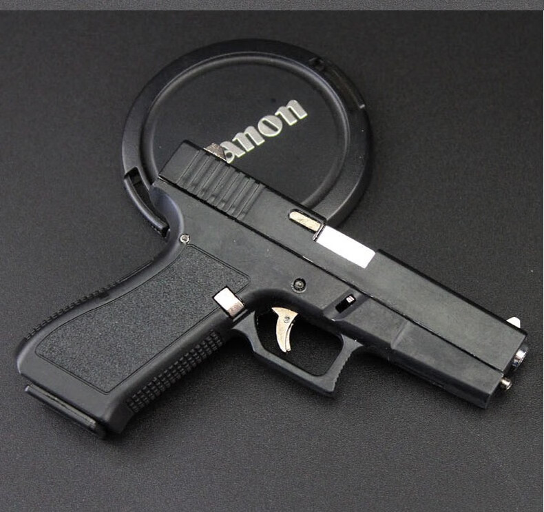 05合金军模格洛克全金属全拆卸抛壳模型不能发射玩具 合金箱装 枪 7发